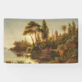 Asiatische Landschaft im Abend Licht (Sunset Art) Banner