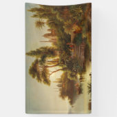 Asiatische Landschaft im Abend Licht (Sunset Art) Banner (Vertikal)
