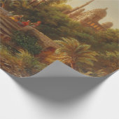 Asiatische Landschaft im Abend Licht (Sunset Art) Geschenkpapier (Ecke)