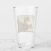 Asiatische Landschaft im Abend Licht (Sunset Art) Glas (Rückseite)