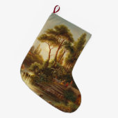 Asiatische Landschaft im Abend Licht (Sunset Art) Großer Weihnachtsstrumpf (Vorderansicht (hängend))