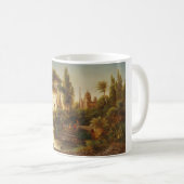 Asiatische Landschaft im Abend Licht (Sunset Art) Kaffeetasse (VorderseiteRechts)