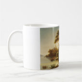 Asiatische Landschaft im Abend Licht (Sunset Art) Kaffeetasse (Links)