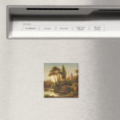 Asiatische Landschaft im Abend Licht (Sunset Art) Magnet (In Situ (Geschirrspüler))