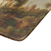 Asiatische Landschaft im Abend Licht (Sunset Art) Schneidebrett (Ecke)