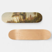 Asiatische Landschaft im Abend Licht (Sunset Art) Skateboard (Horizontal)