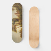 Asiatische Landschaft im Abend Licht (Sunset Art) Skateboard (Vorderseite)