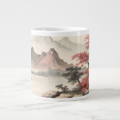 Asiatische Landschaft Schönheit Jumbo-Tasse (Vorderseite)