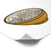 Asiatische Lebensmittelsammlung Poster (Ecke)