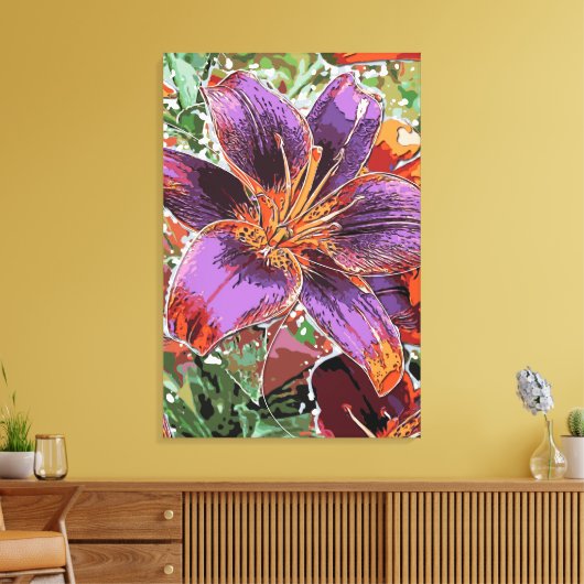 Asiatische Lieben Forever Susan Bulb Canvas Print Leinwanddruck (Insitu (Wohnzimmer))