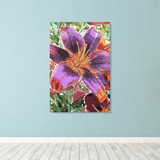 Asiatische Lieben Forever Susan Bulb Canvas Print Leinwanddruck (Insitu (Holzboden))