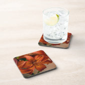 Asiatische Lilie Getränkeuntersetzer (Rechte Seite)