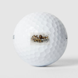 Asiatische Löwe, Löwe, Bengalischer Tiger, Leopard Golfball