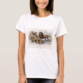 Asiatische Löwe, Löwe, Bengalischer Tiger, Leopard T-Shirt