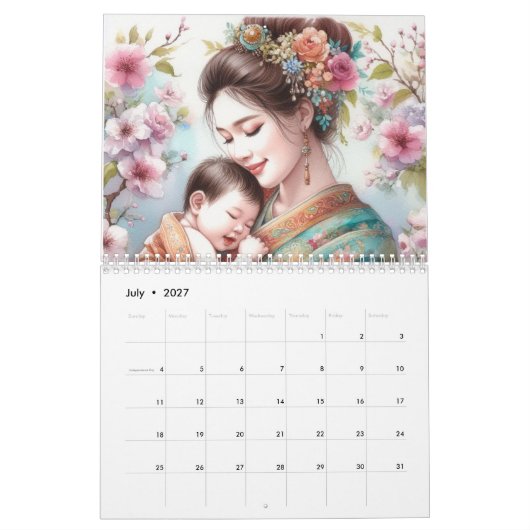 Asiatische Mamas Kalender (Jul 2027)