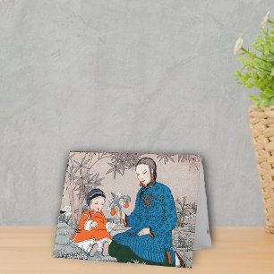Asiatische Mutter & Kind Muttertagskarte Karte