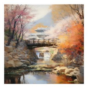 Asiatische Naturlandschaft Fotodruck
