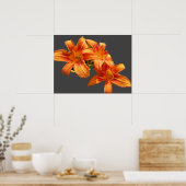 ASIATISCHE ORANGE LILY POSTER (Küche)