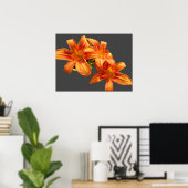 ASIATISCHE ORANGE LILY POSTER (Heimbüro)