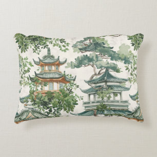 Asiatische Pagode in Verdant Landscape (10) Dekokissen