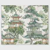 Asiatische Pagode in Verdant Landscape (10) Geschenkpapier (Flach)