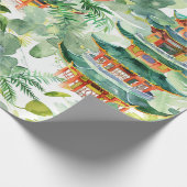Asiatische Pagode in Verdant Landscape (11) Geschenkpapier (Ecke)