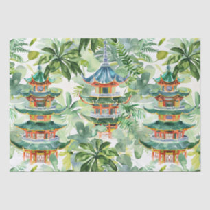Asiatische Pagode in Verdant Landscape (11) Seidenpapier