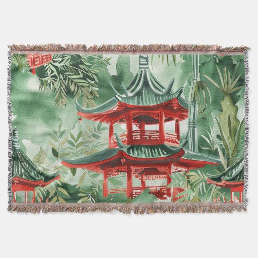 Asiatische Pagode in Verdant Landscape (14) Decke (Vorderseite)