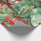 Asiatische Pagode in Verdant Landscape (14) Geschenkpapier (Ecke)