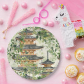 Asiatische Pagode in Verdant Landscape (16) Pappteller (Party)