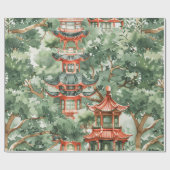 Asiatische Pagode in Verdant Landscape (17) Geschenkpapier (Flach)