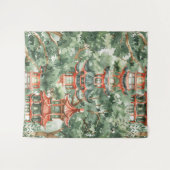 Asiatische Pagode in Verdant Landscape (17) Wandteppich (Vorderseite (Horizontal))