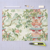 Asiatische Pagode in Verdant Landscape (1) Seidenpapier (Handwerk)