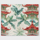 Asiatische Pagode in Verdant Landscape (2) Geschenkpapier (Flach)