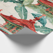 Asiatische Pagode in Verdant Landscape (2) Geschenkpapier (Ecke)