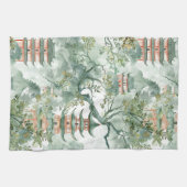 Asiatische Pagode in Verdant Landscape (5) Geschirrtuch (Horizontal)