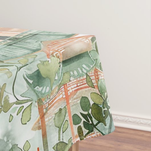 Asiatische Pagode in Verdant Landscape (5) Tischdecke (Beispiel)