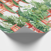 Asiatische Pagode in Verdant Landscape (9) Geschenkpapier (Ecke)