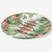 Asiatische Pagode in Verdant Landscape (9) Pappteller (Schrägansicht)