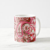 Asiatische Paisley-Elemente, boho Vintag. Kaffeetasse (VorderseiteRechts)