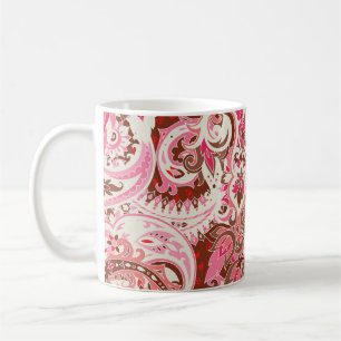 Asiatische Paisley-Elemente, boho Vintag. Kaffeetasse