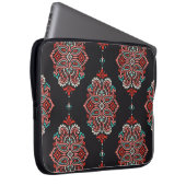 Asiatische Paisley-Elemente, boho Vintage Muster. Laptopschutzhülle (Vorne Rechts)