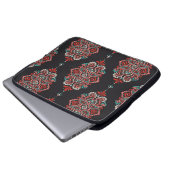 Asiatische Paisley-Elemente, boho Vintage Muster. Laptopschutzhülle (Vorne Knopf)