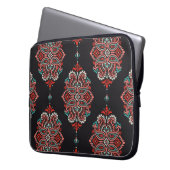 Asiatische Paisley-Elemente, boho Vintage Muster. Laptopschutzhülle (Vorderseite Links)