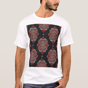 Asiatische Paisley-Elemente, boho Vintage Muster. T-Shirt