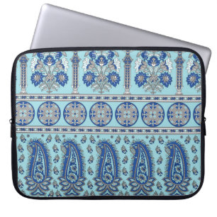 Asiatische Paisley-Grenze: Traditionelles Design. Laptopschutzhülle