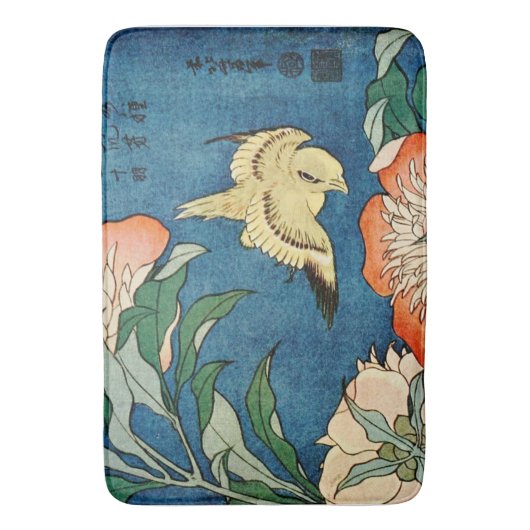 ASIATISCHE PFINGSTROSEN-Badmatte Badematte (Vorderseite Vertikal)