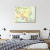 Asiatische politische Atlantikkarte Leinwanddruck (Insitu (Schlafzimmer))