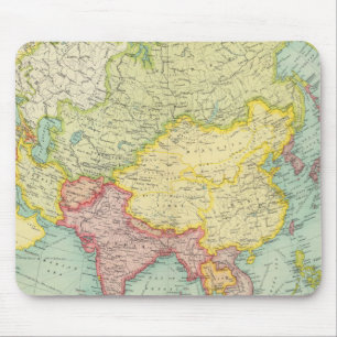 Asiatische politische Atlantikkarte Mousepad