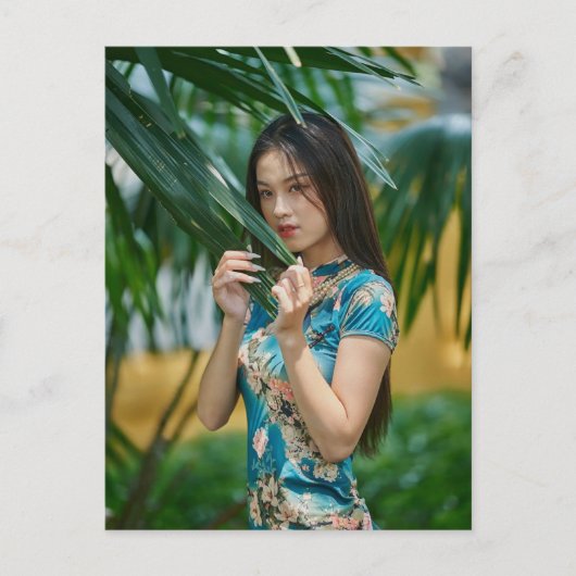 Asiatische Postkarte (Vorderseite)